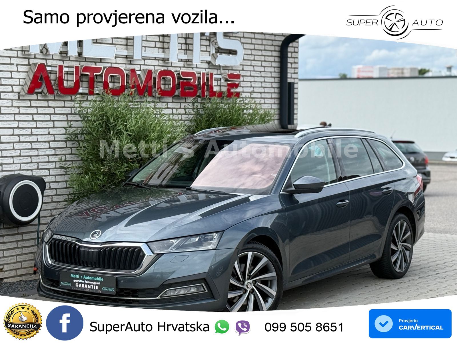 Škoda Octavia Combi 2.0 TDI (150 KS) DSG LED+GR SJED+ACC