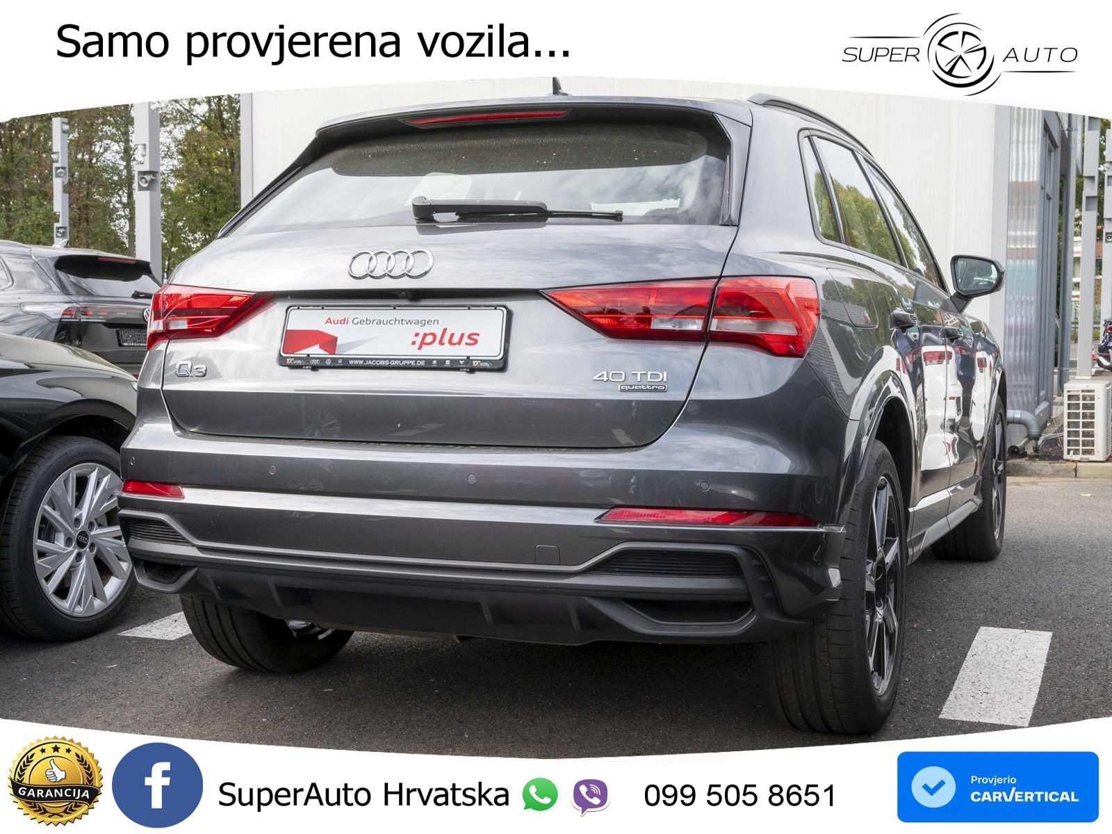 Audi Q3 40 TDI (200 KS) quattro S tronic S line LED+GR SJED+ACC