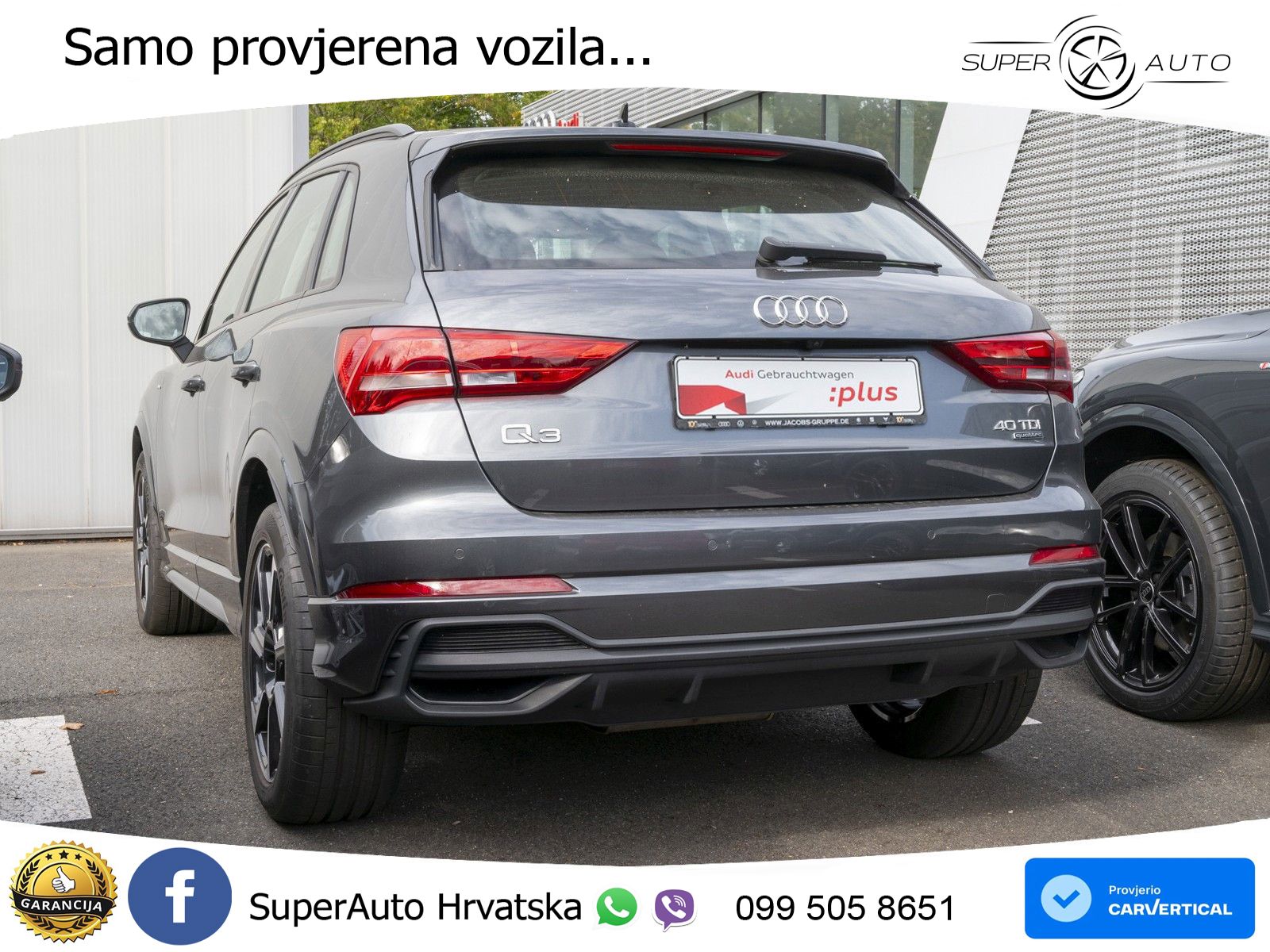 Audi Q3 40 TDI (200 KS) quattro S tronic S line LED+GR SJED+ACC