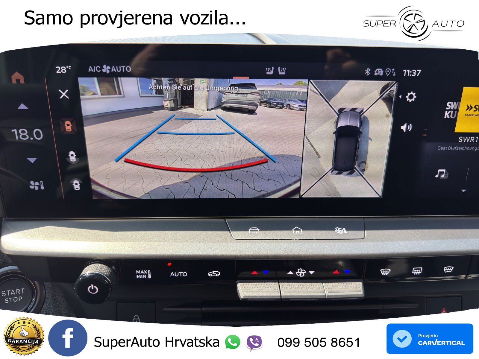 Opel Grandland 1.2 Turbo (145 KS) Hybrid eDCT Ultimate ACC+HEAD+GR SJED+360+PANO
