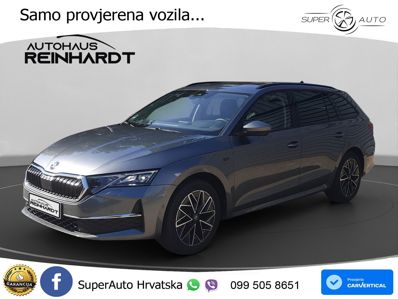 Škoda Octavia Combi 2.0 TDI (150 KS) DSG LED+GR SJED+ACC