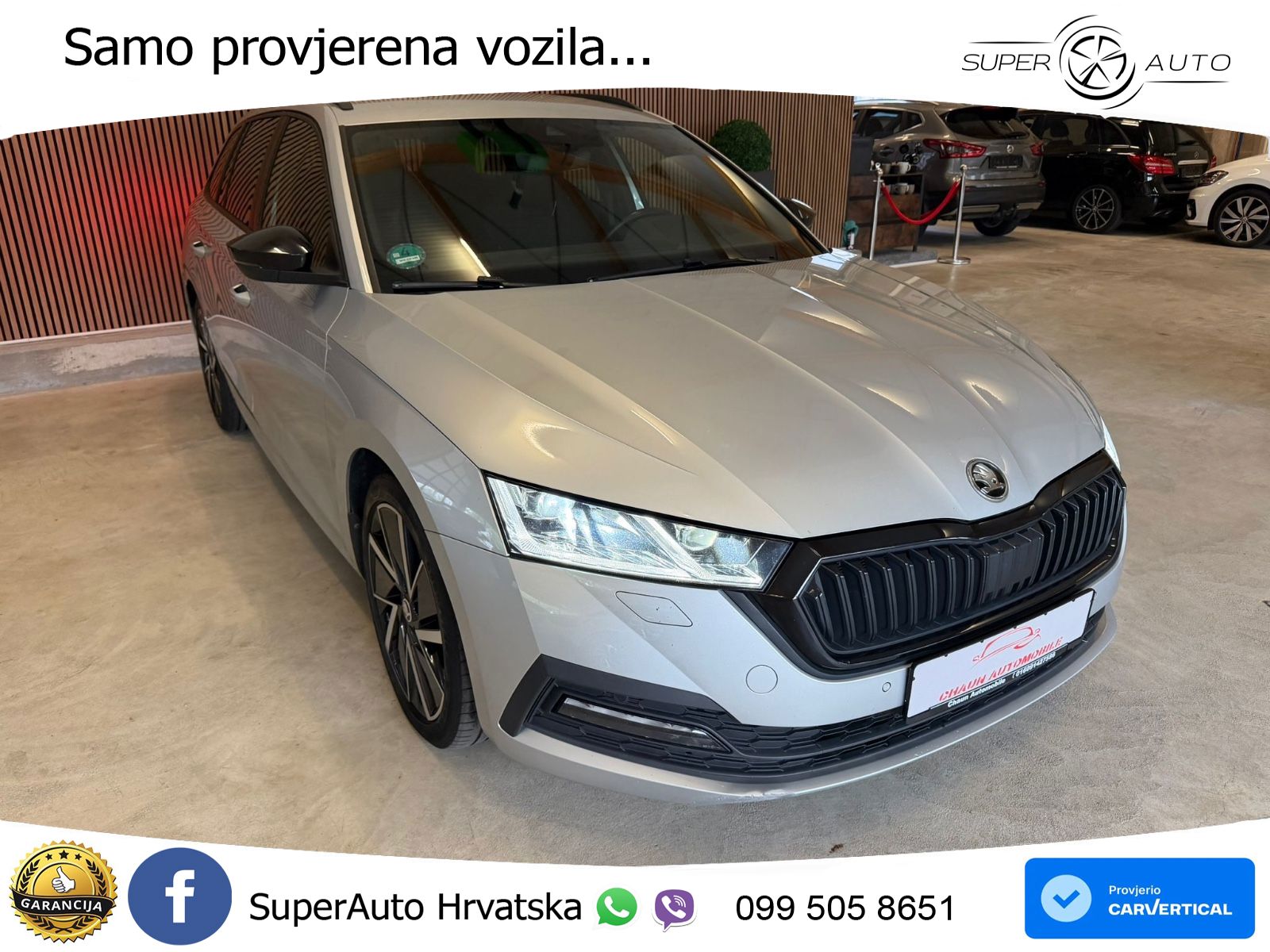 Škoda Octavia Combi 2.0 TDI (150 KS) DSG LED+GR SJED+ACC