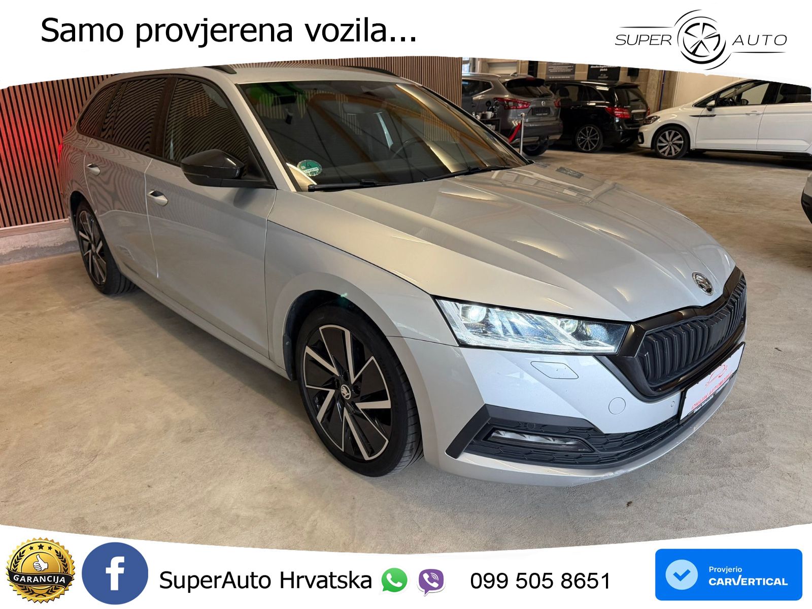 Škoda Octavia Combi 2.0 TDI (150 KS) DSG LED+GR SJED+ACC