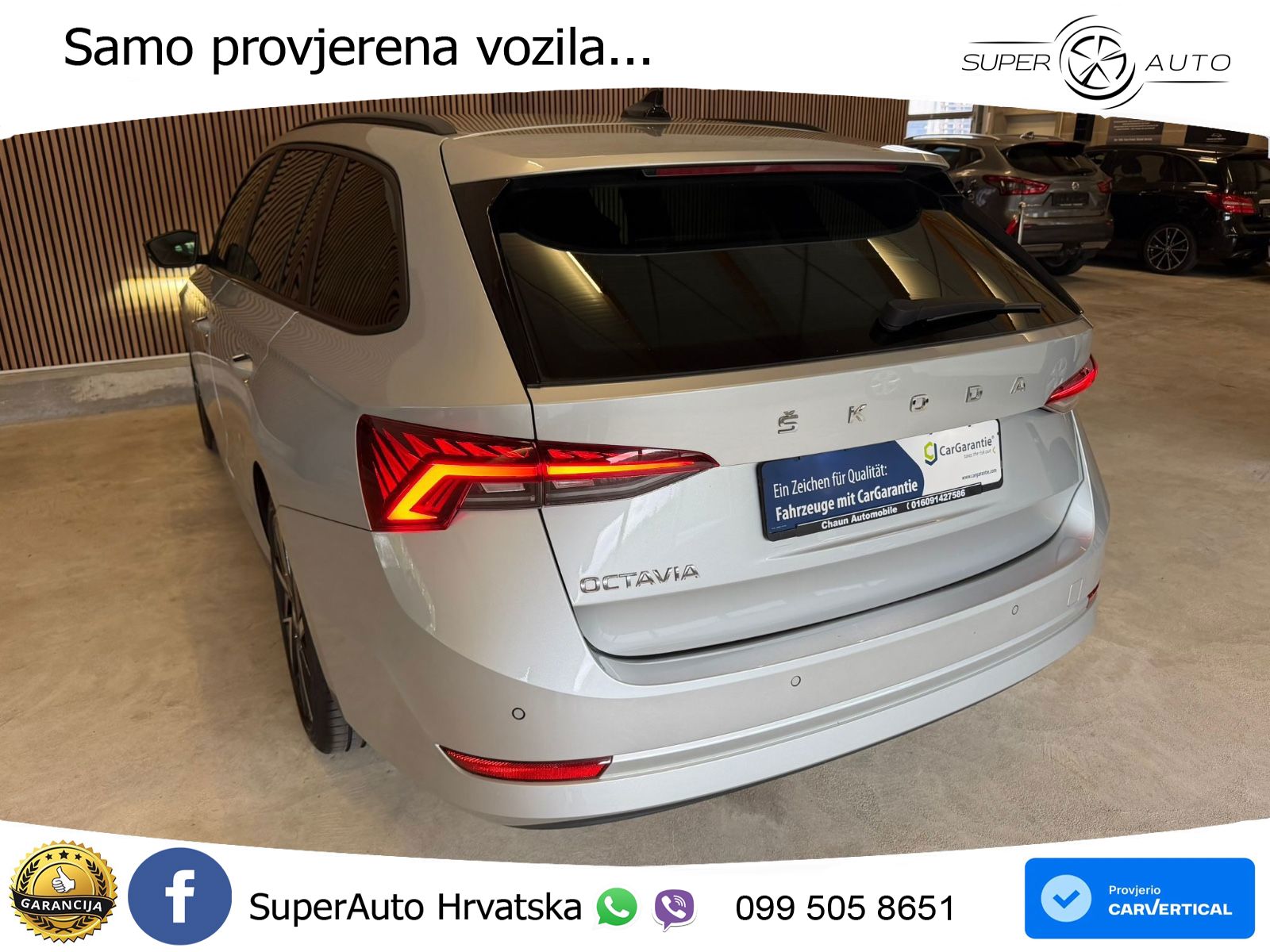 Škoda Octavia Combi 2.0 TDI (150 KS) DSG LED+GR SJED+ACC