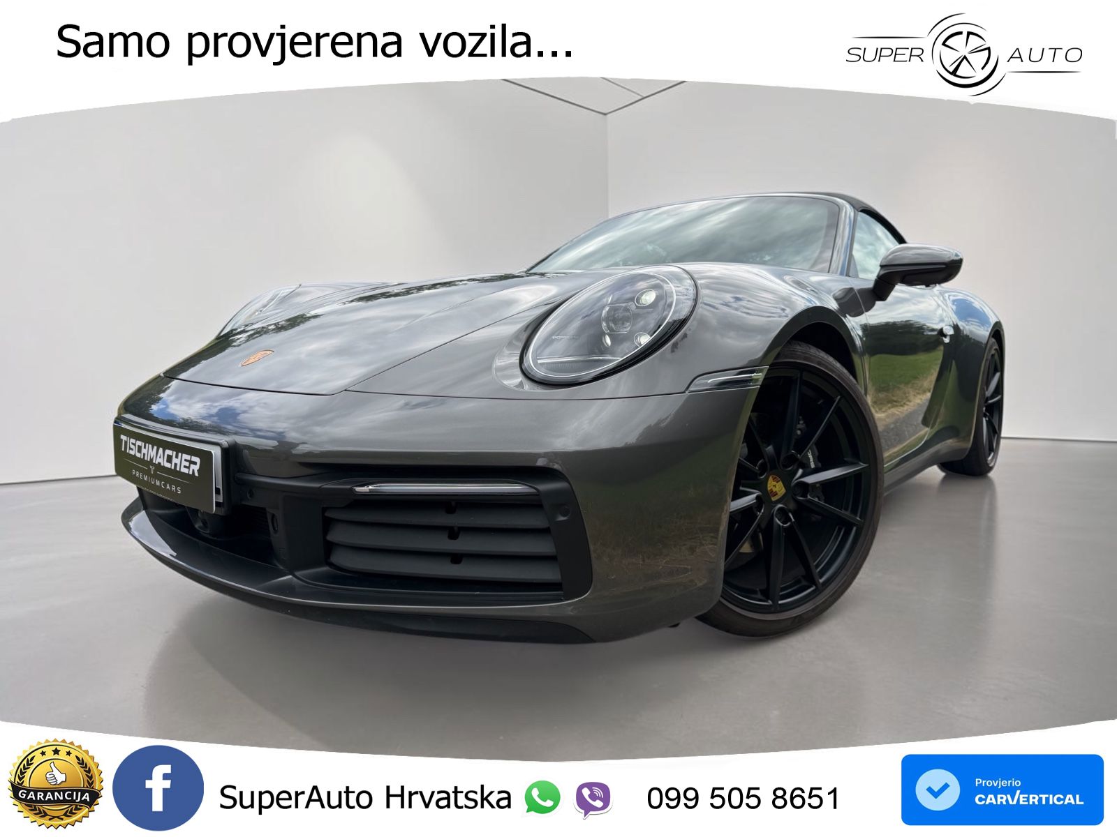 Porsche 911 Carrera Cabriolet 3.0 (385 KS) PDK ZRAČNI+ACC+GR SJED+KAM