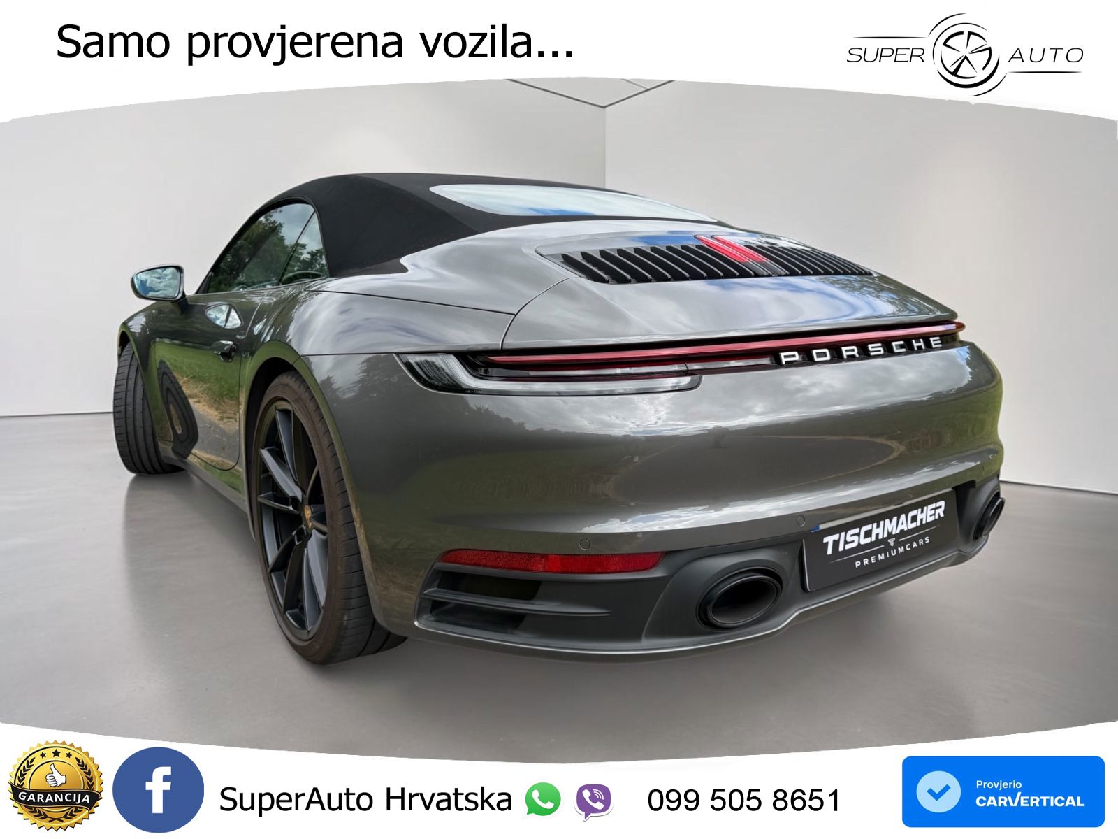 Porsche 911 Carrera Cabriolet 3.0 (385 KS) PDK ZRAČNI+ACC+GR SJED+KAM