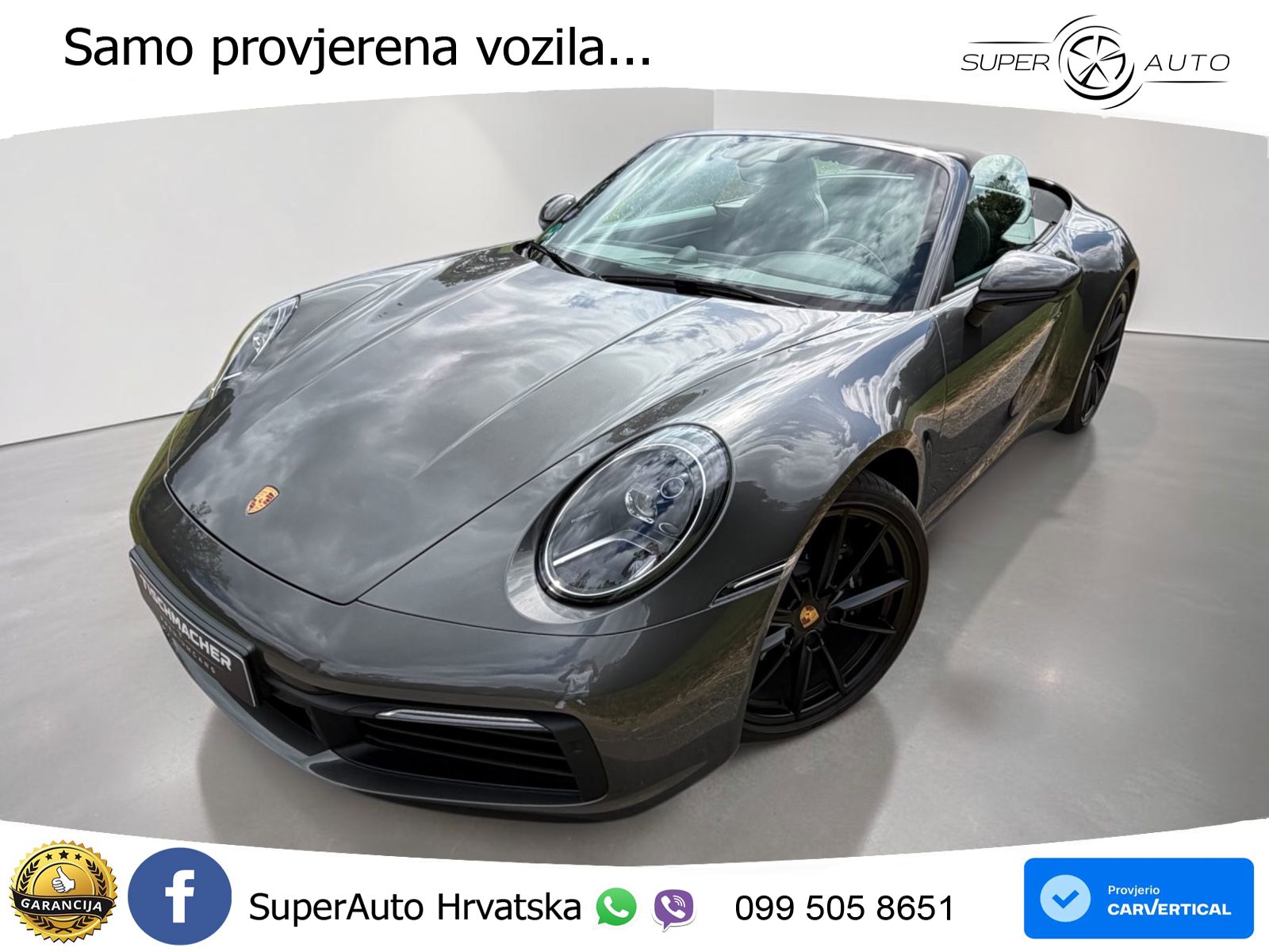 Porsche 911 Carrera Cabriolet 3.0 (385 KS) PDK ZRAČNI+ACC+GR SJED+KAM