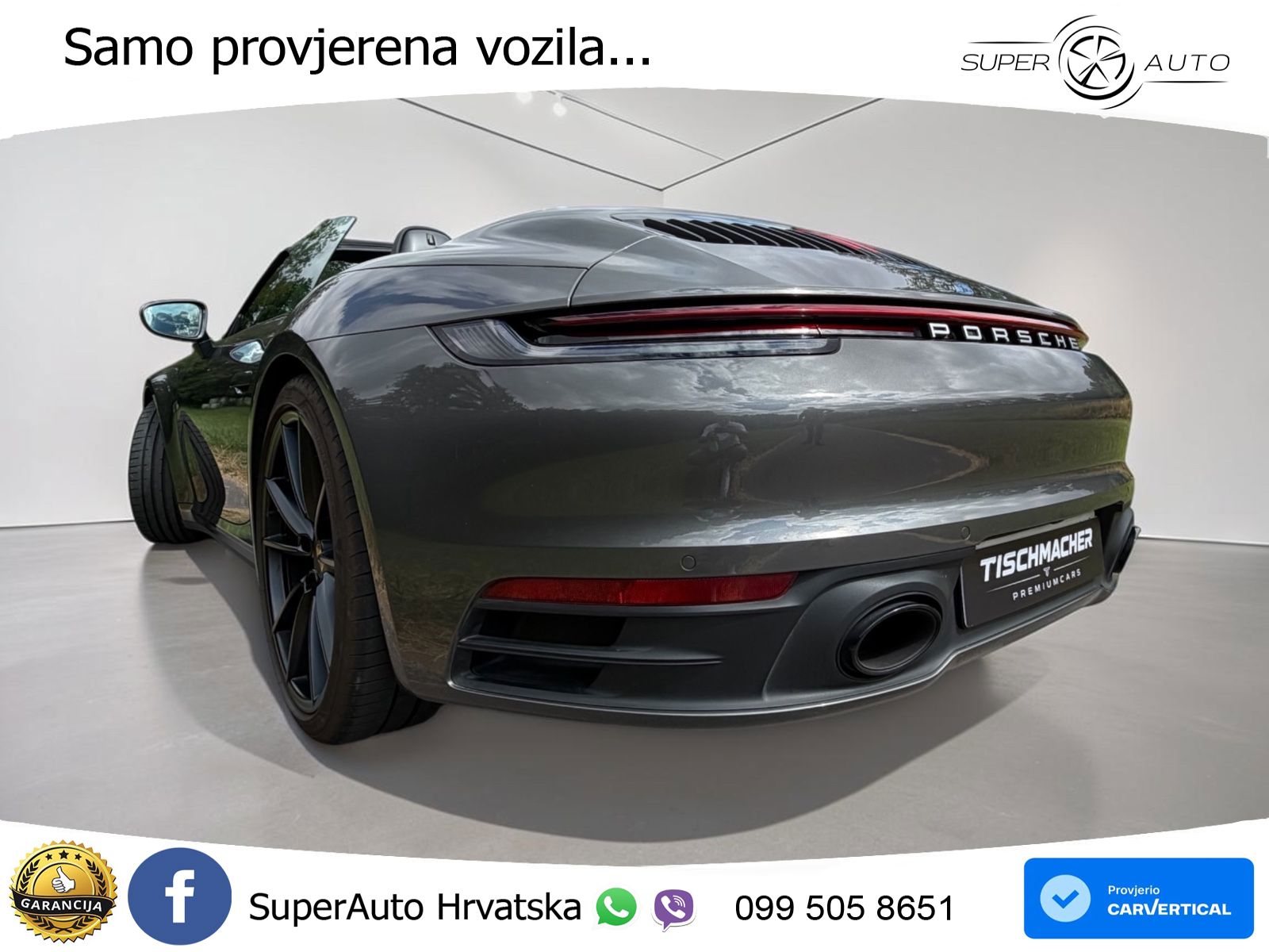 Porsche 911 Carrera Cabriolet 3.0 (385 KS) PDK ZRAČNI+ACC+GR SJED+KAM