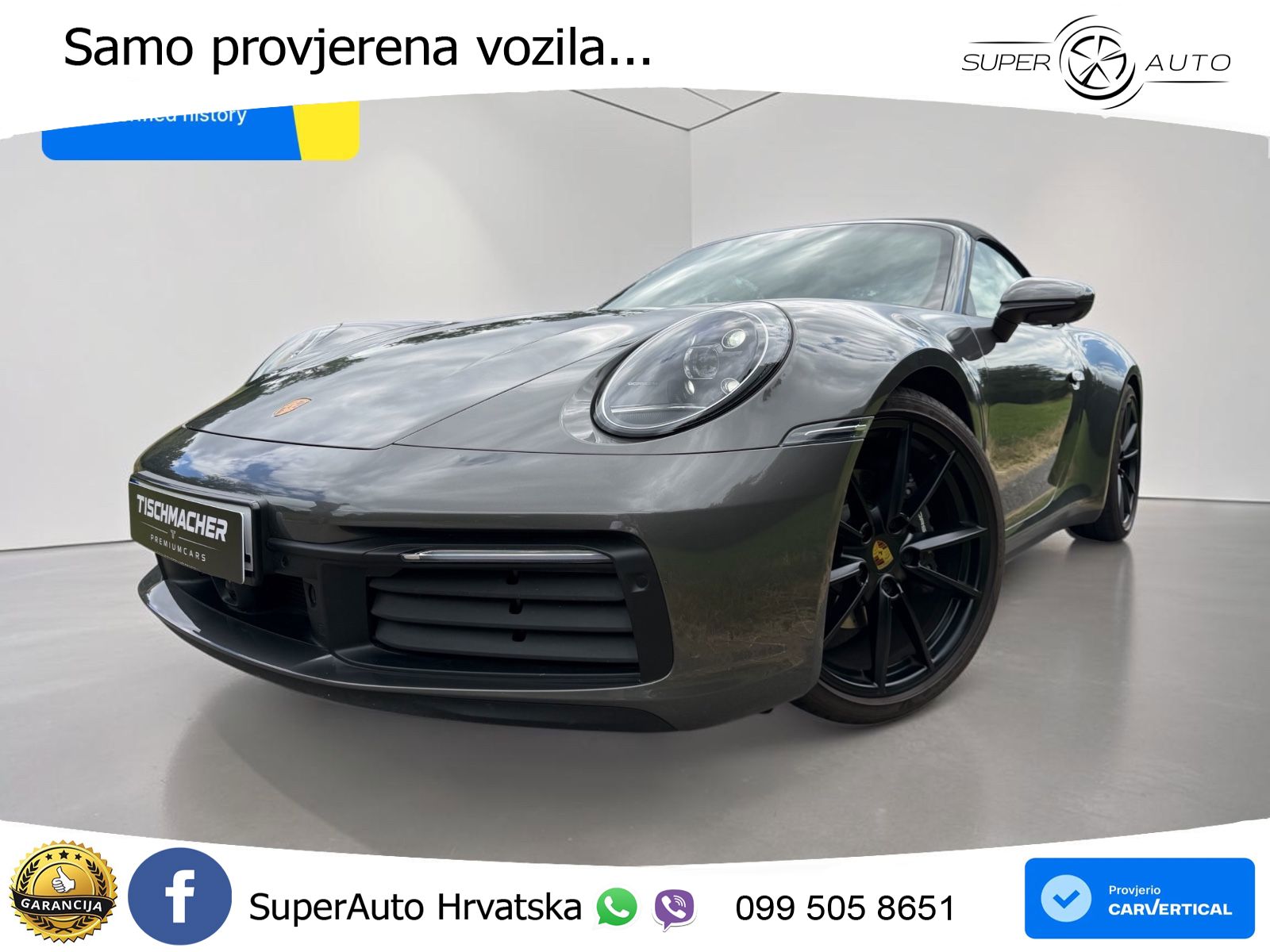 Porsche 911 Carrera Cabriolet 3.0 (385 KS) PDK ZRAČNI+ACC+GR SJED+KAM