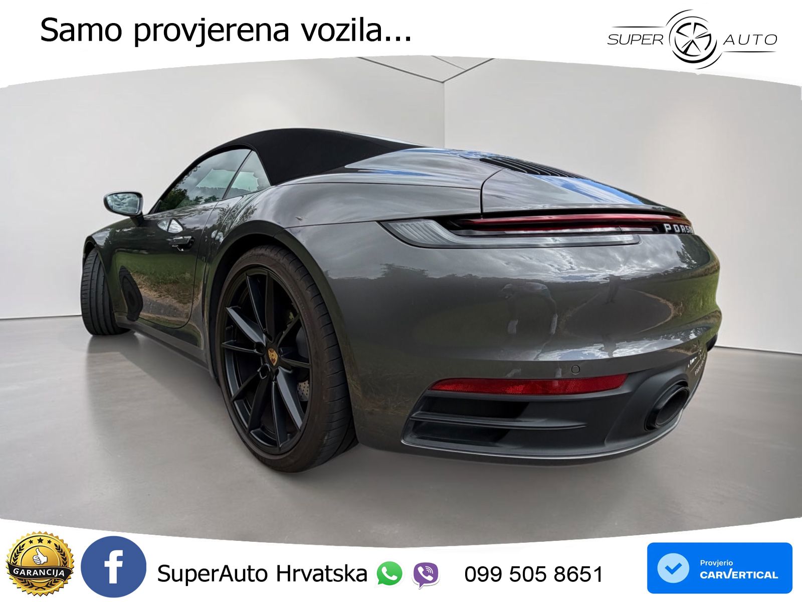 Porsche 911 Carrera Cabriolet 3.0 (385 KS) PDK ZRAČNI+ACC+GR SJED+KAM