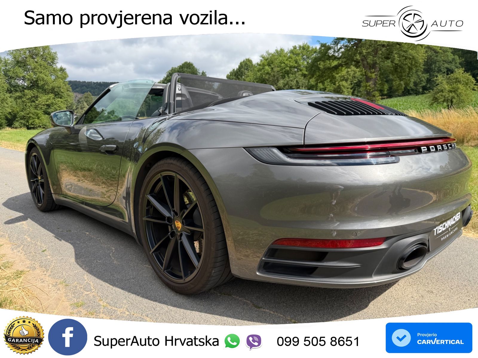Porsche 911 Carrera Cabriolet 3.0 (385 KS) PDK ZRAČNI+ACC+GR SJED+KAM