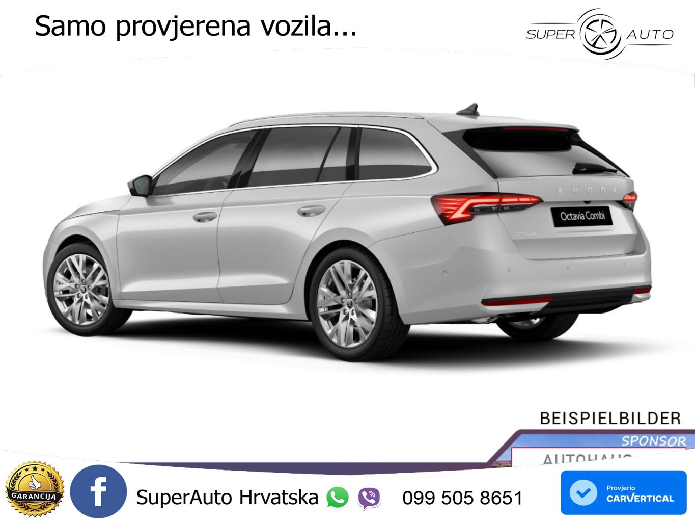 Škoda Octavia Combi 2.0 TDI (150 KS) DSG LED+GR SJED+ACC