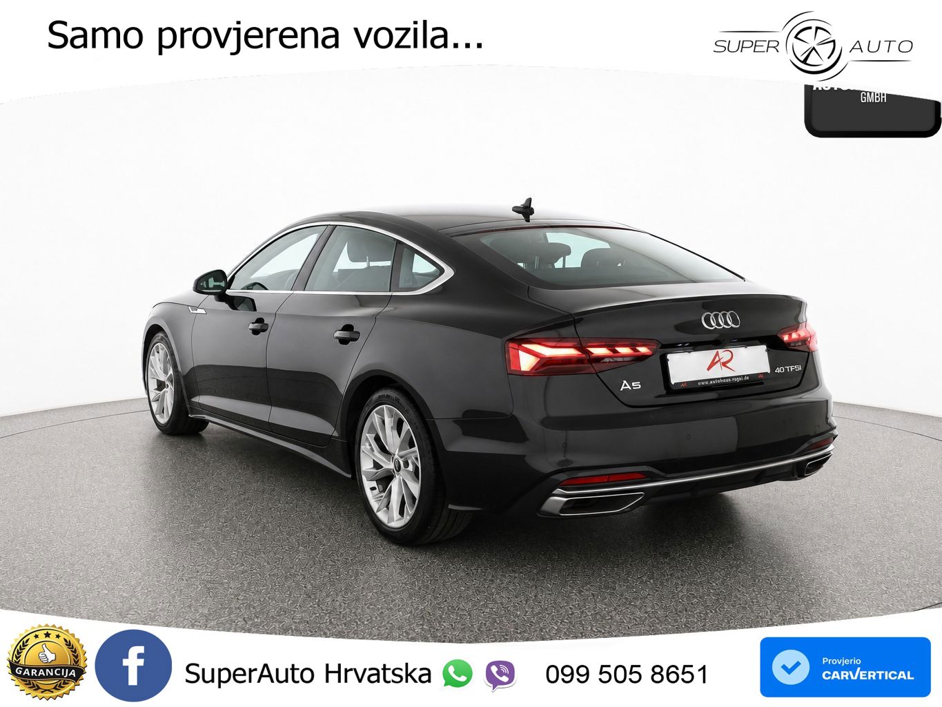 Audi A5 Sportback  40 TFSI (204 KS) S tronic S line MATRIX+GR SJED+KAM