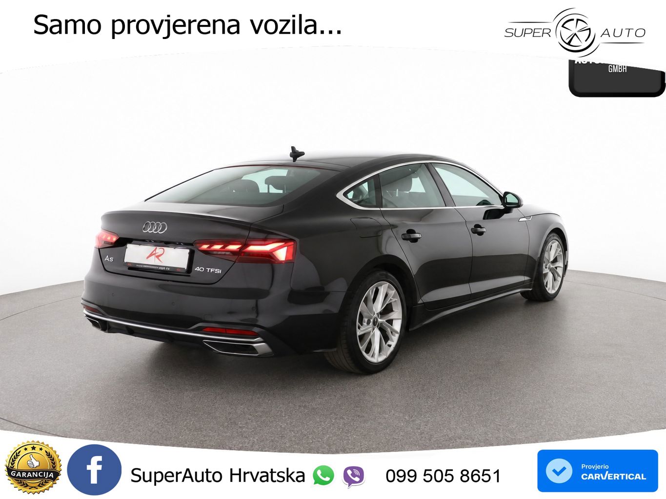 Audi A5 Sportback  40 TFSI (204 KS) S tronic S line MATRIX+GR SJED+KAM