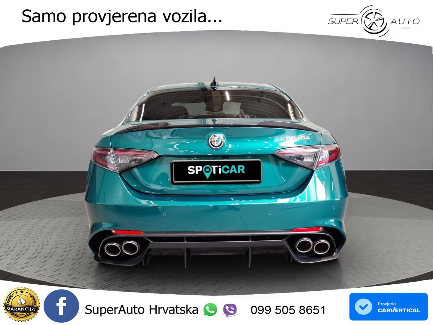 Alfa Romeo Giulia Quadrifoglio 2.9 V6 Bi-Turbo (520 KS) Automatic LED+GR SJED+ACC