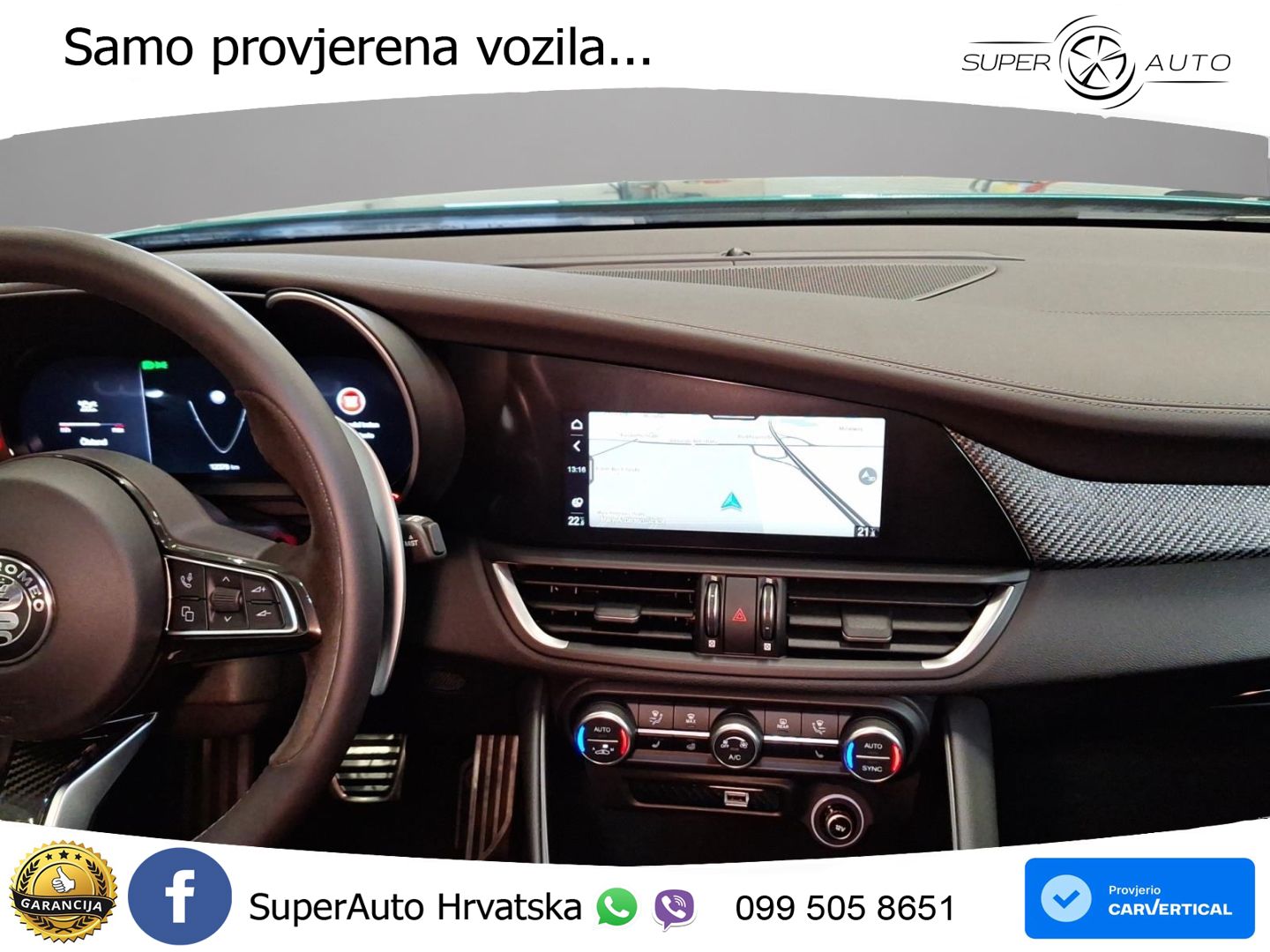 Alfa Romeo Giulia Quadrifoglio 2.9 V6 Bi-Turbo (520 KS) Automatic LED+GR SJED+ACC