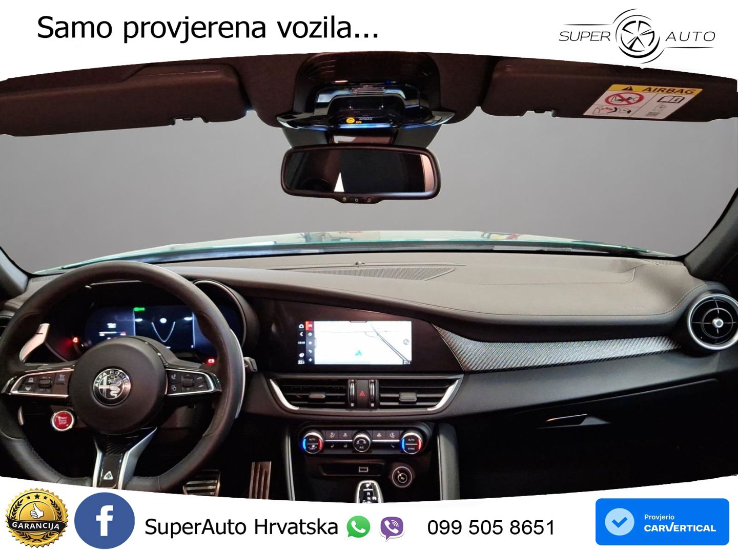 Alfa Romeo Giulia Quadrifoglio 2.9 V6 Bi-Turbo (520 KS) Automatic LED+GR SJED+ACC