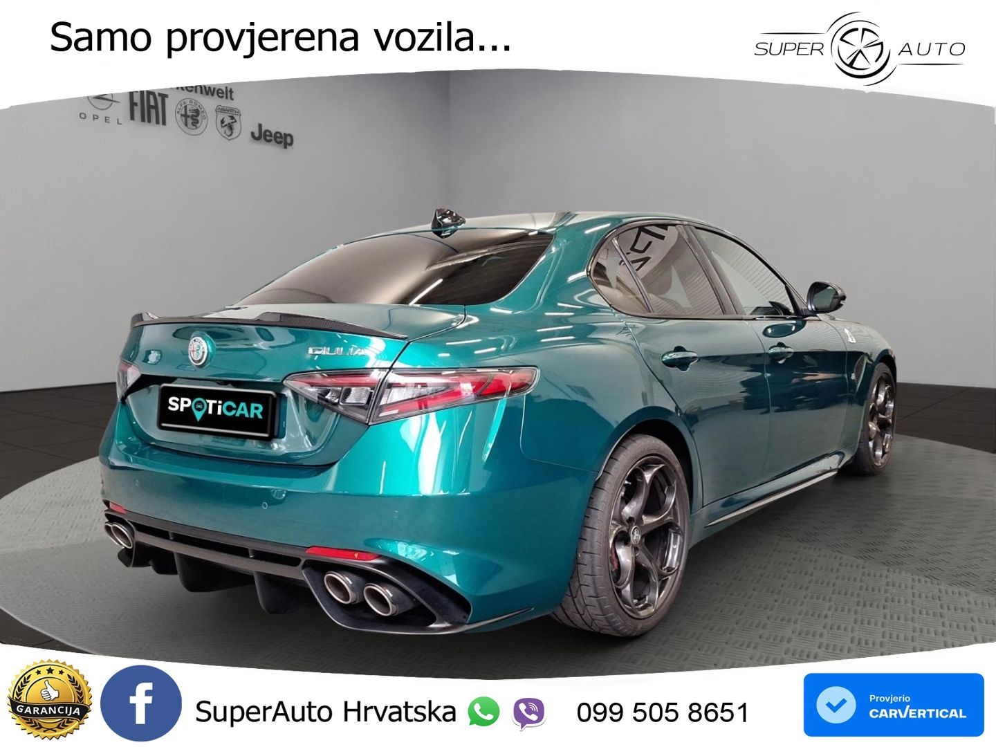 Alfa Romeo Giulia Quadrifoglio 2.9 V6 Bi-Turbo (520 KS) Automatic LED+GR SJED+ACC