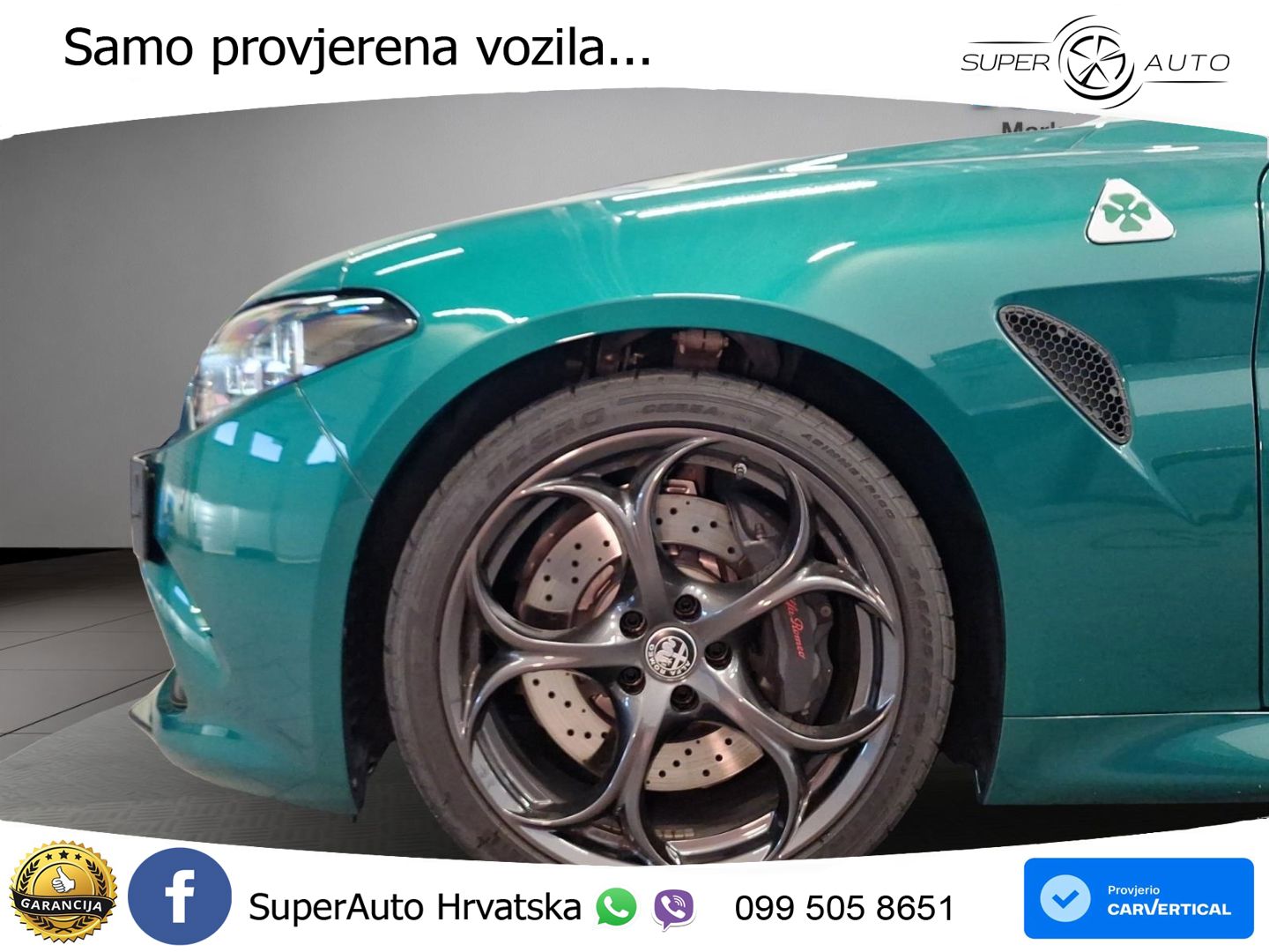 Alfa Romeo Giulia Quadrifoglio 2.9 V6 Bi-Turbo (520 KS) Automatic LED+GR SJED+ACC