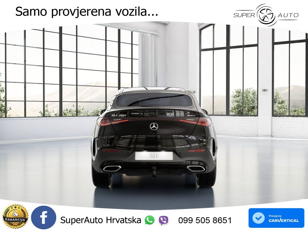 Mercedes GLC Coupe 200 (204 KS) 4MATIC 9G-TRONIC AMG ACC+GR SJED+360+PANO