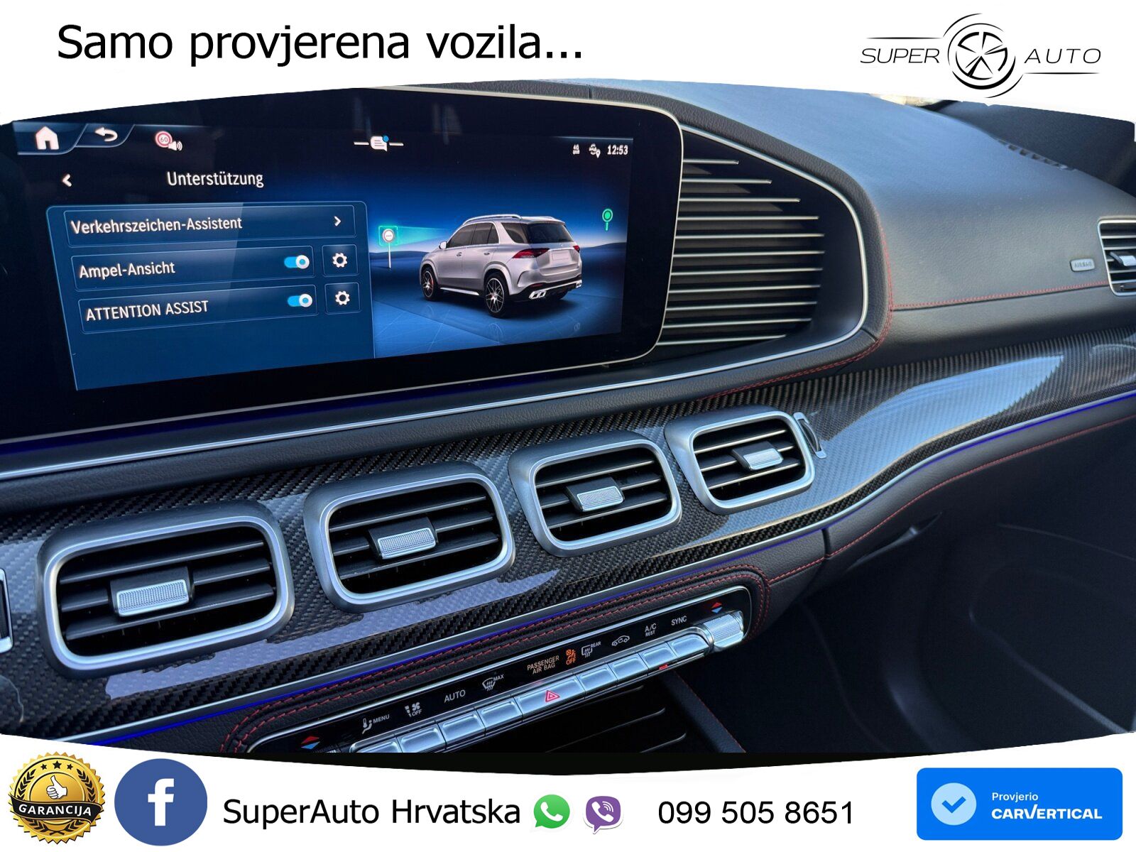Mercedes AMG GLE 53 (435 KS) EQ Boost 4MATIC+ AMG SPEEDSHIFT TCT 9G ACC+HEAD+GR SJED+360+PANO