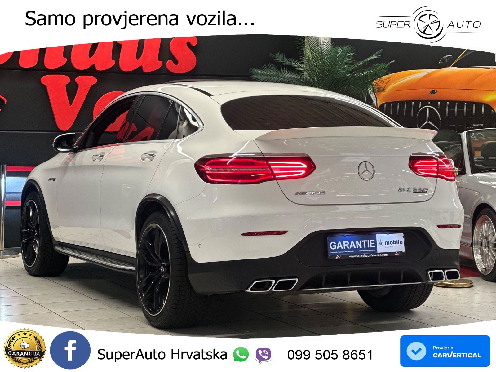 Mercedes GLC Coupe AMG 63 S V8 (510 KS) 4MATIC+ MCT LED+GR SJED+ACC