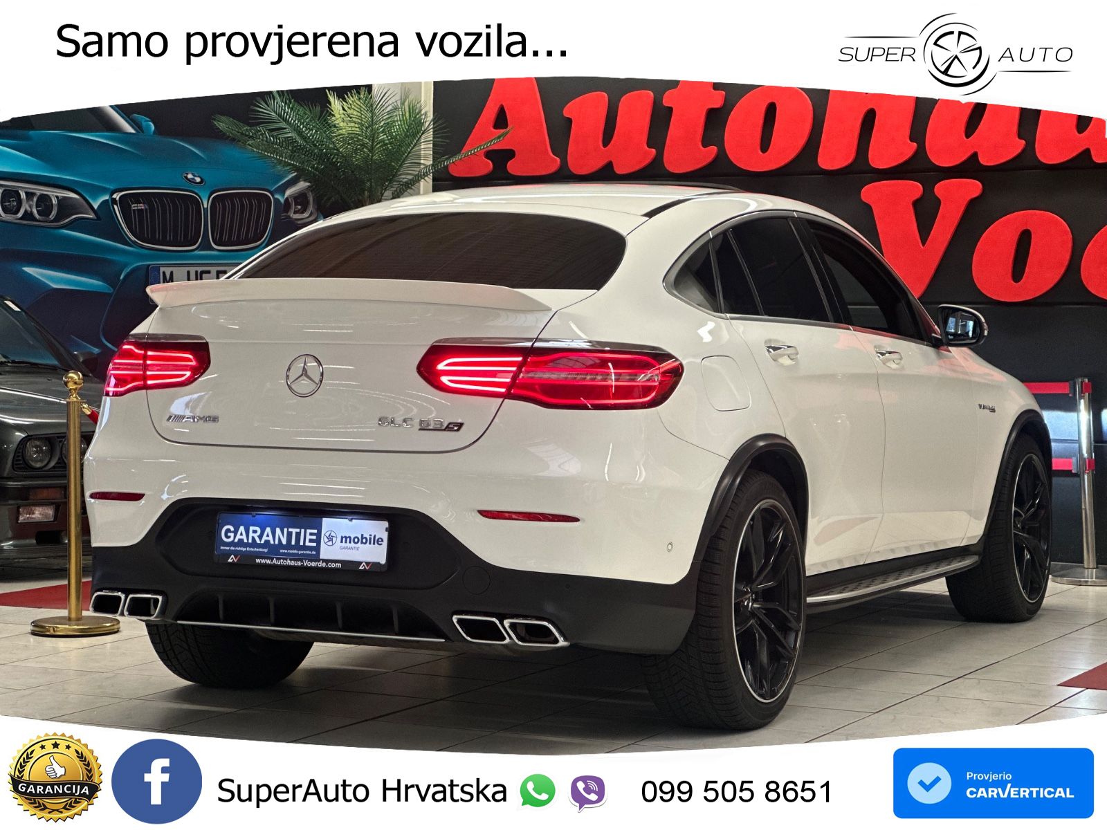 Mercedes GLC Coupe AMG 63 S V8 (510 KS) 4MATIC+ MCT LED+GR SJED+ACC