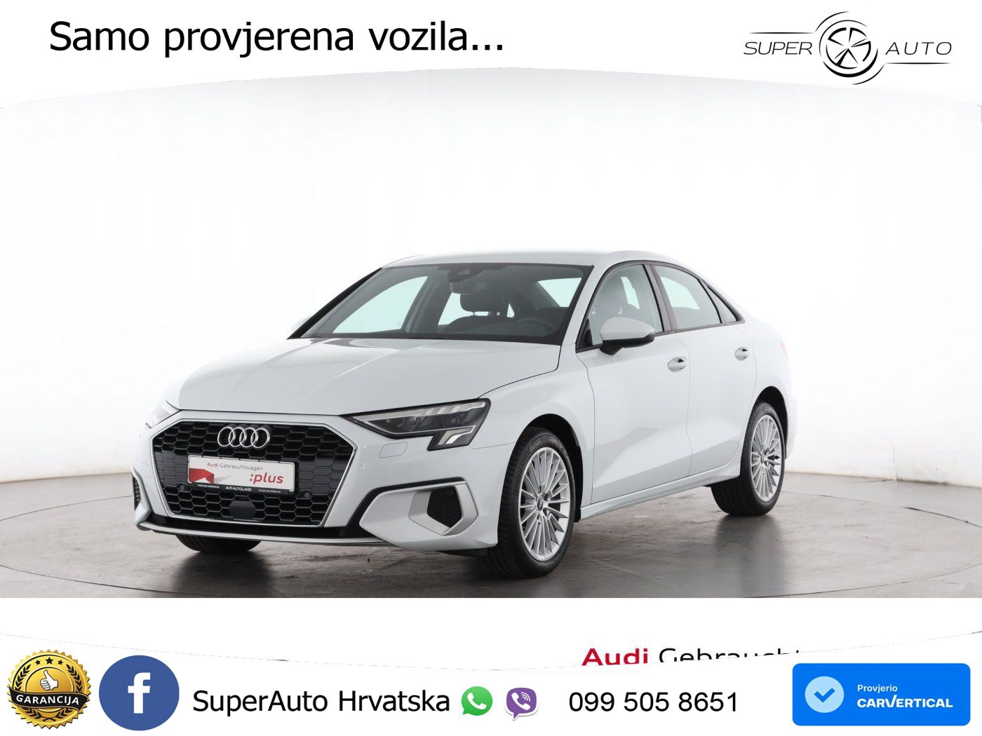 Audi A3 Limuzina 35 TFSI (150 KS) advanced LED+GR SJED+ACC