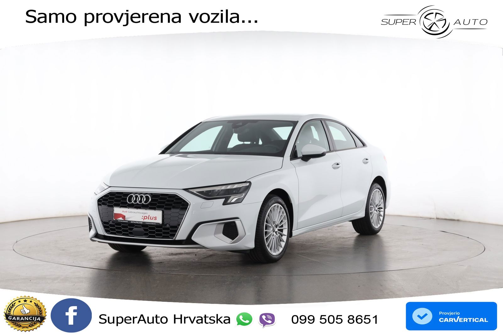 Audi A3 Limuzina 35 TFSI (150 KS) advanced LED+GR SJED+ACC