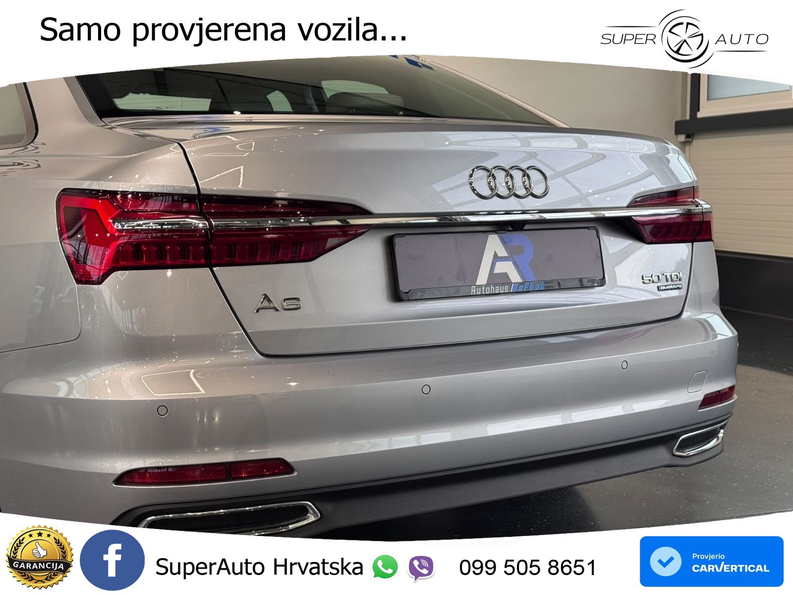 Audi A6 50 TDI V6 (286 KS) quattro tiptronic LED+GR SJED+ACC