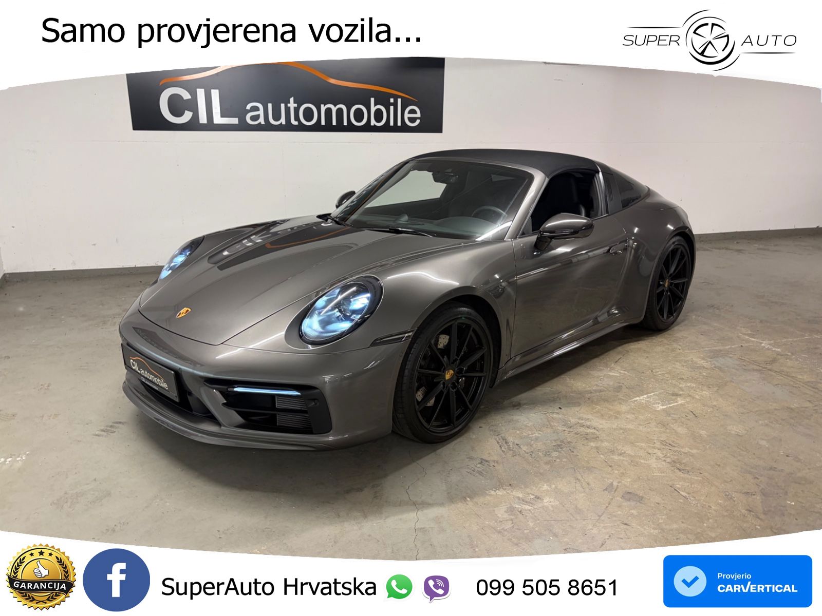 Porsche 911 Targa 4S 3.0 (450 KS) PDK ZRAČNI+ACC+GR SJED+KAM