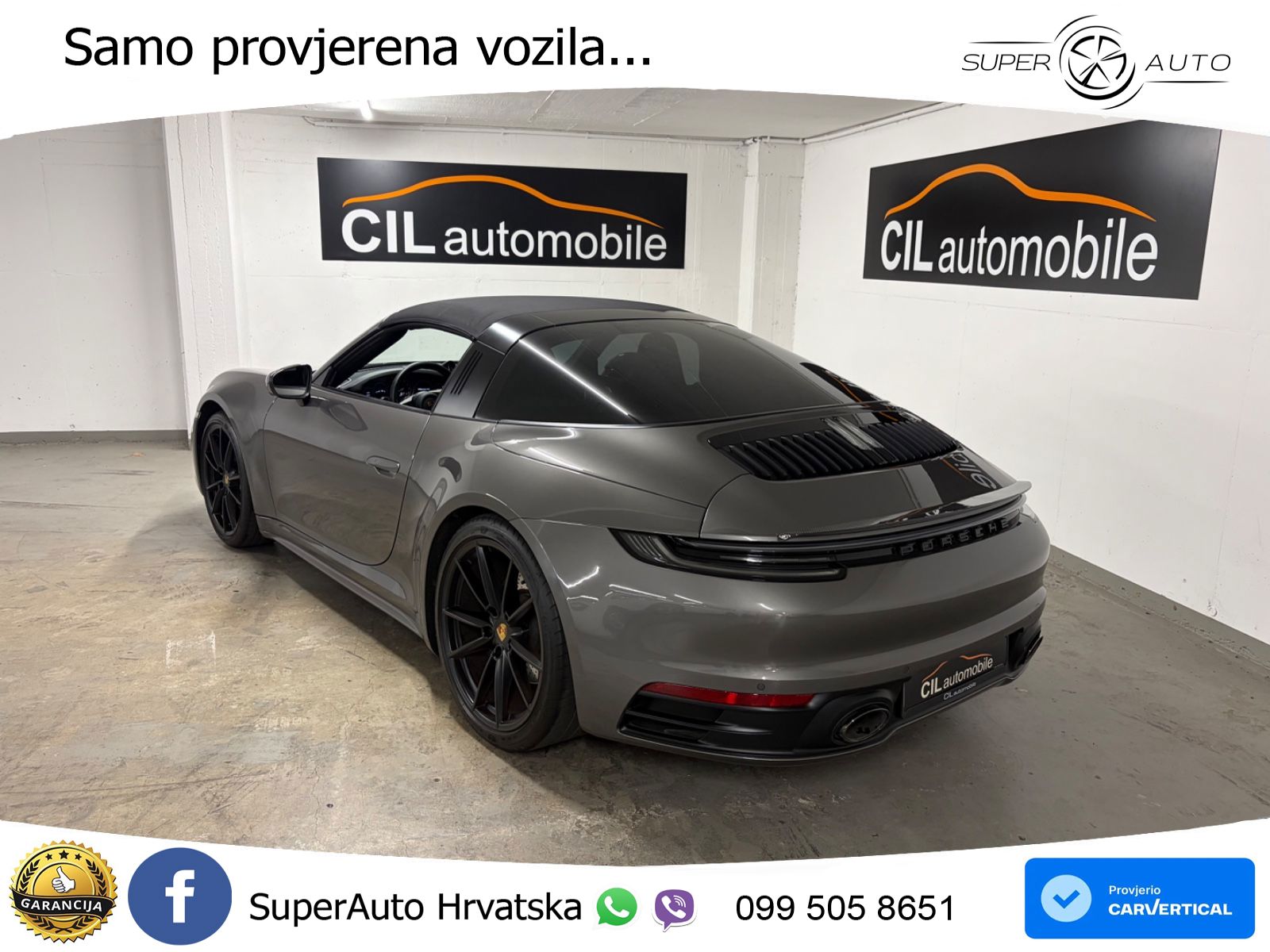 Porsche 911 Targa 4S 3.0 (450 KS) PDK ZRAČNI+ACC+GR SJED+KAM