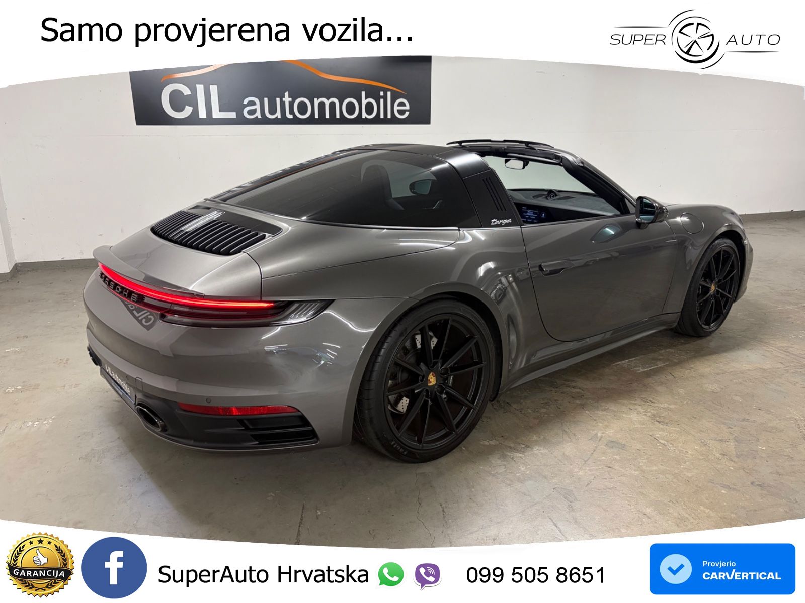 Porsche 911 Targa 4S 3.0 (450 KS) PDK ZRAČNI+ACC+GR SJED+KAM