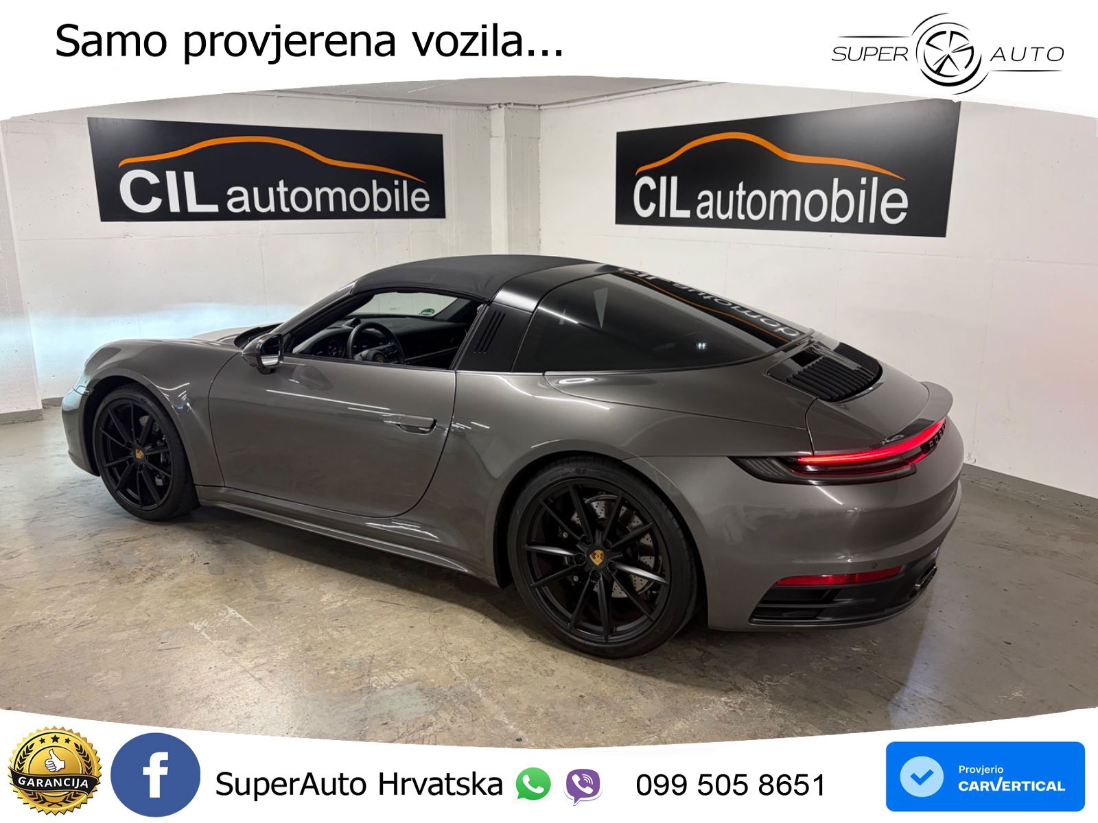 Porsche 911 Targa 4S 3.0 (450 KS) PDK ZRAČNI+ACC+GR SJED+KAM