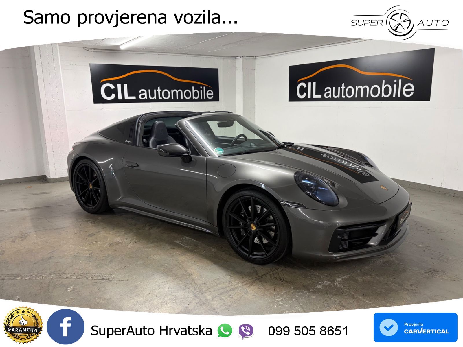 Porsche 911 Targa 4S 3.0 (450 KS) PDK ZRAČNI+ACC+GR SJED+KAM