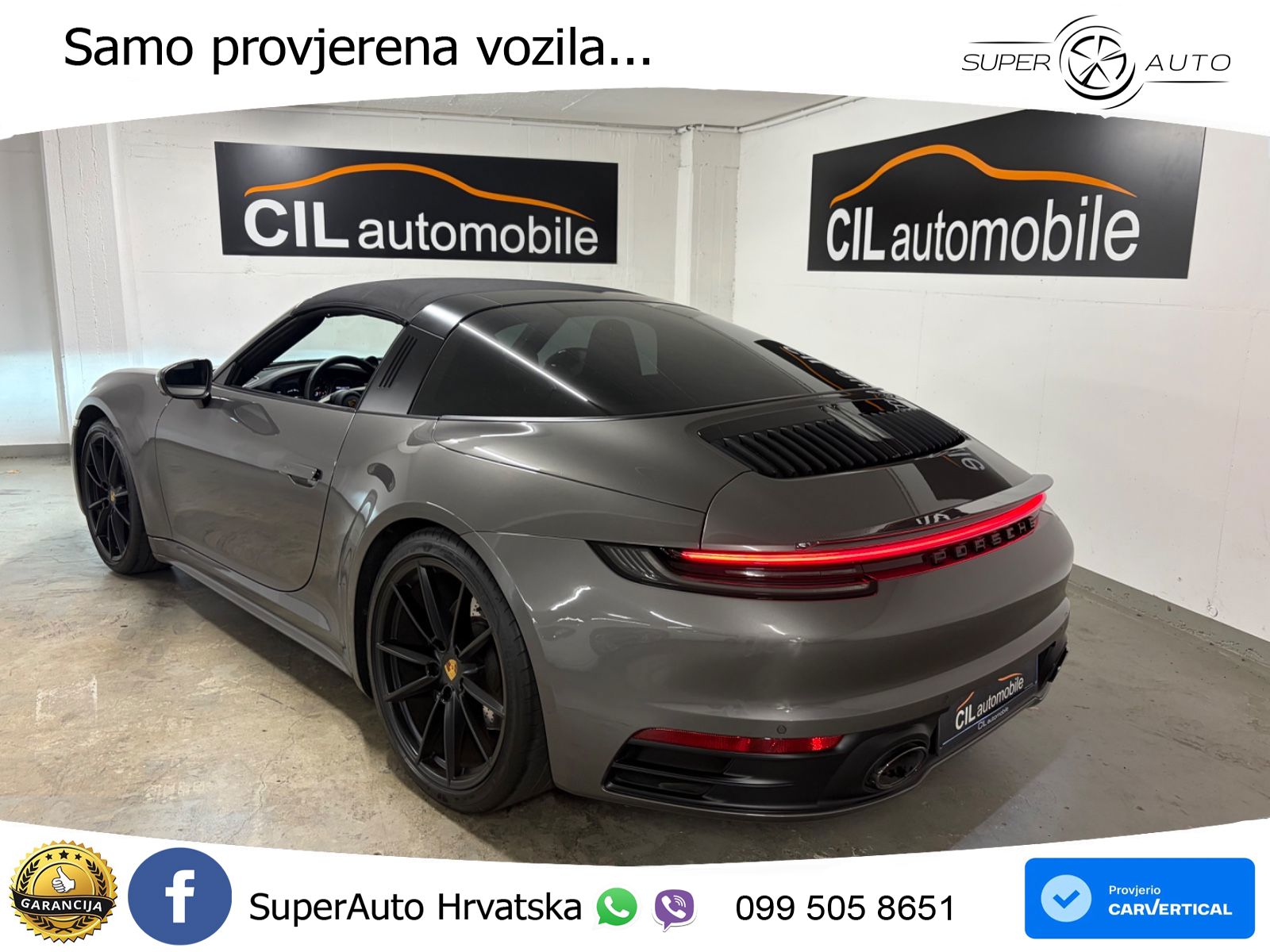 Porsche 911 Targa 4S 3.0 (450 KS) PDK ZRAČNI+ACC+GR SJED+KAM