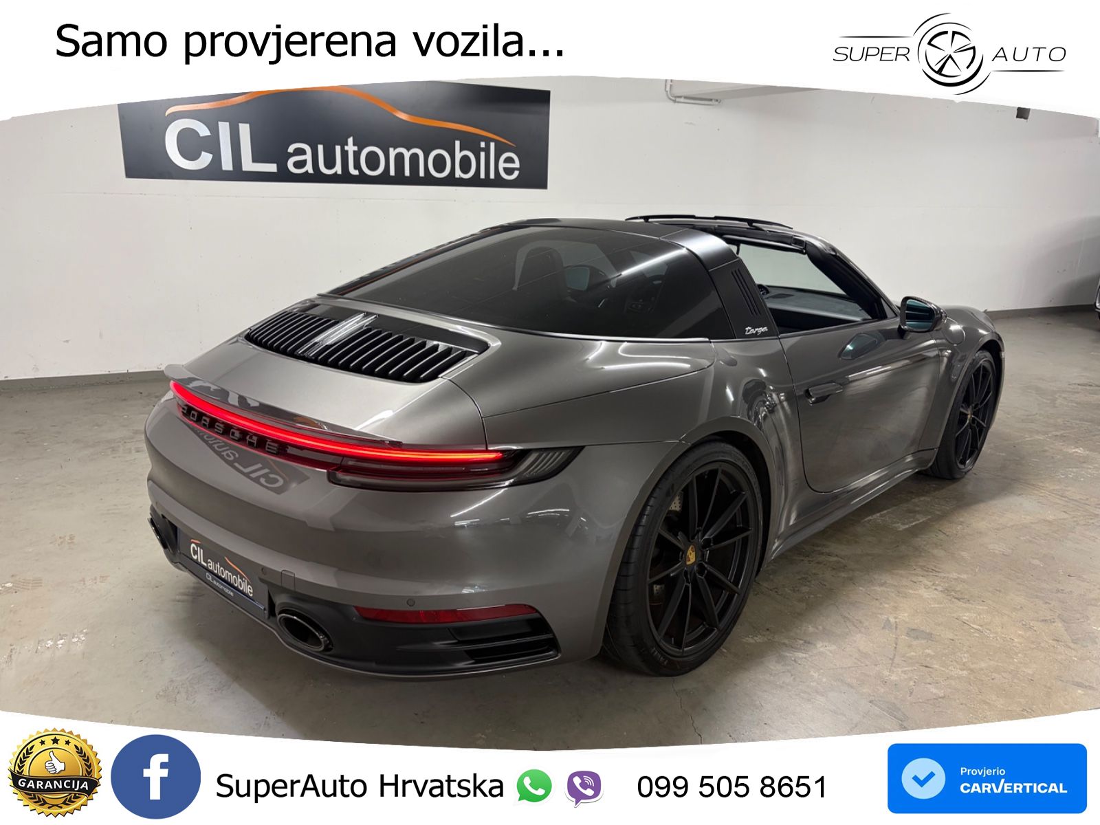 Porsche 911 Targa 4S 3.0 (450 KS) PDK ZRAČNI+ACC+GR SJED+KAM