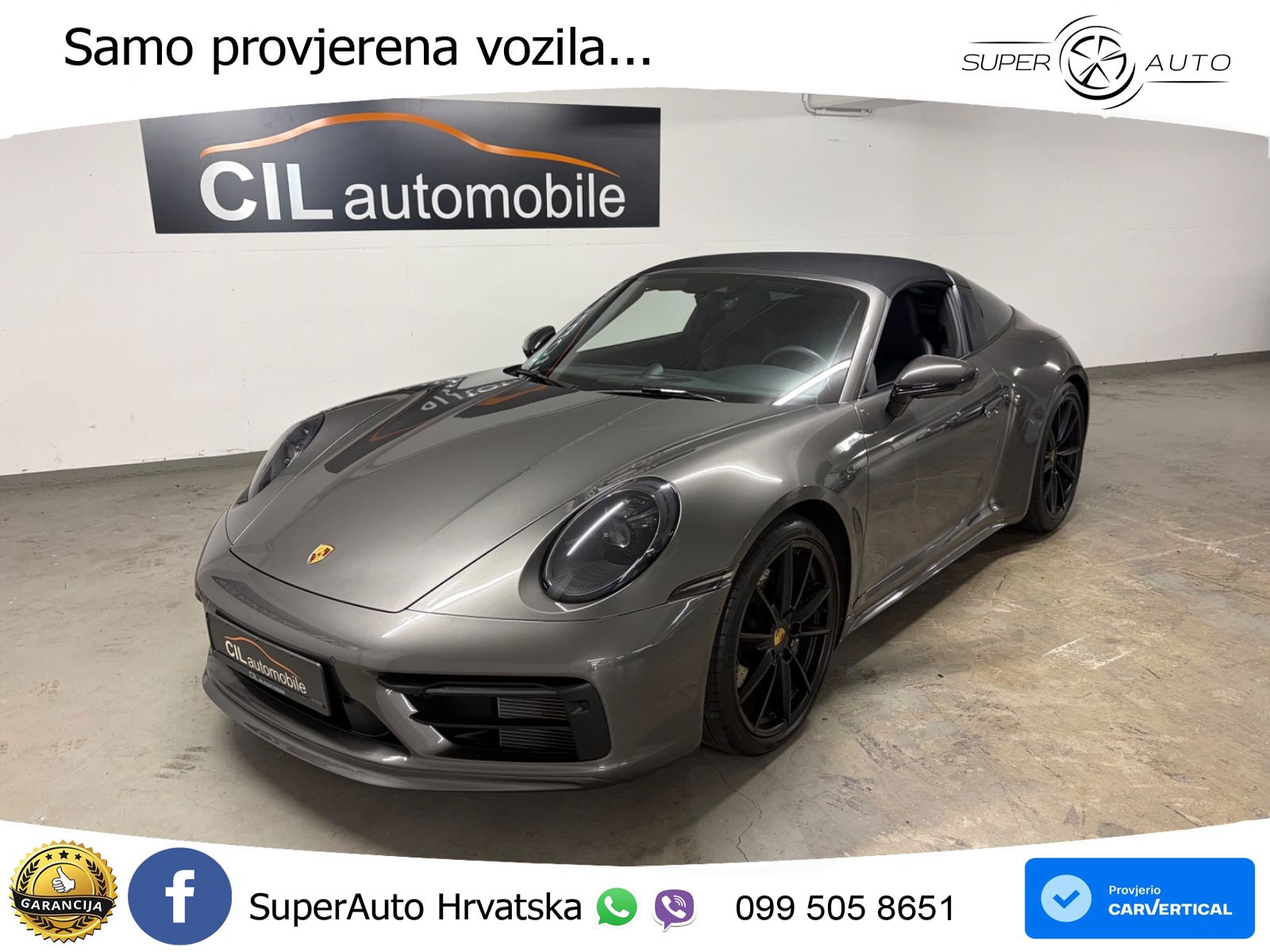 Porsche 911 Targa 4S 3.0 (450 KS) PDK ZRAČNI+ACC+GR SJED+KAM