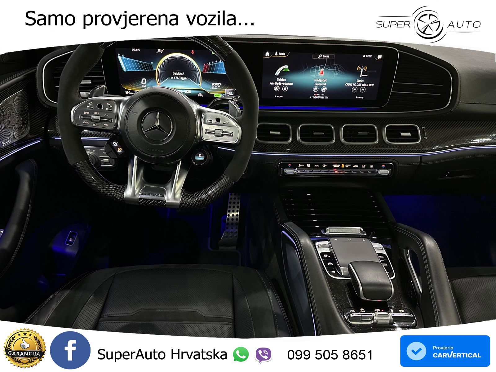 Mercedes-Benz GLS AMG GLS 63 V8 EQ Boost 4MATIC+ TCT ACC+HEAD+4xGR SJED+360+PANO
