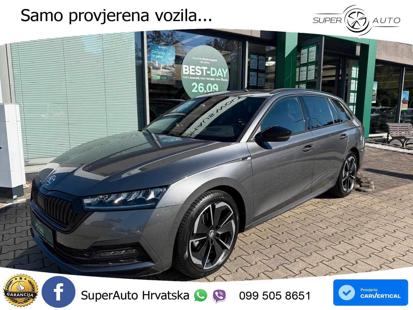 Škoda Octavia Combi 2.0 TDI (150 KS) DSG SportLine LED+GR SJED+ACC