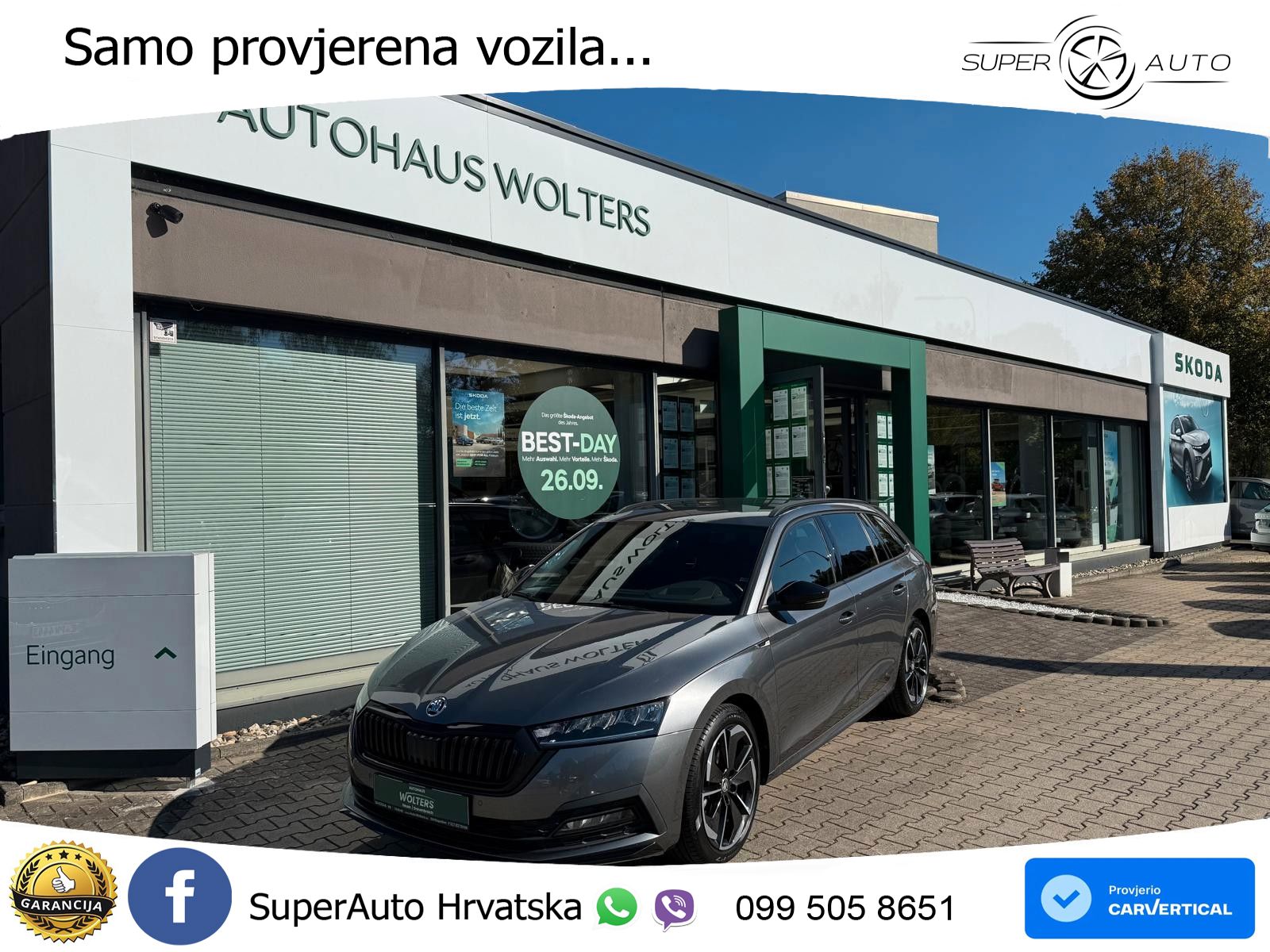 Škoda Octavia Combi 2.0 TDI (150 KS) DSG SportLine LED+GR SJED+ACC