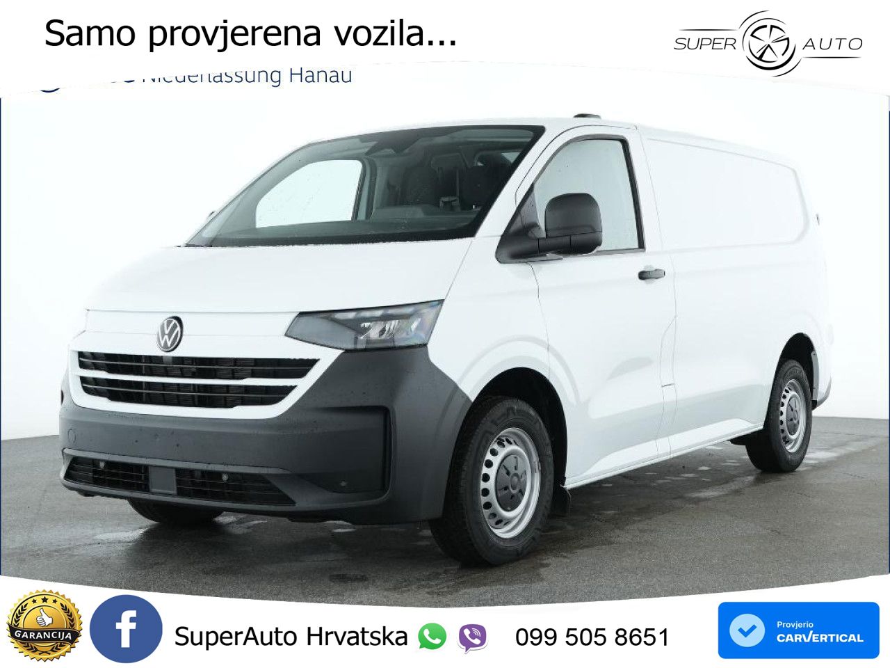 Volkswagen Transporter Kasten kurz Klima Kamera Vorb. AHK 150 KS