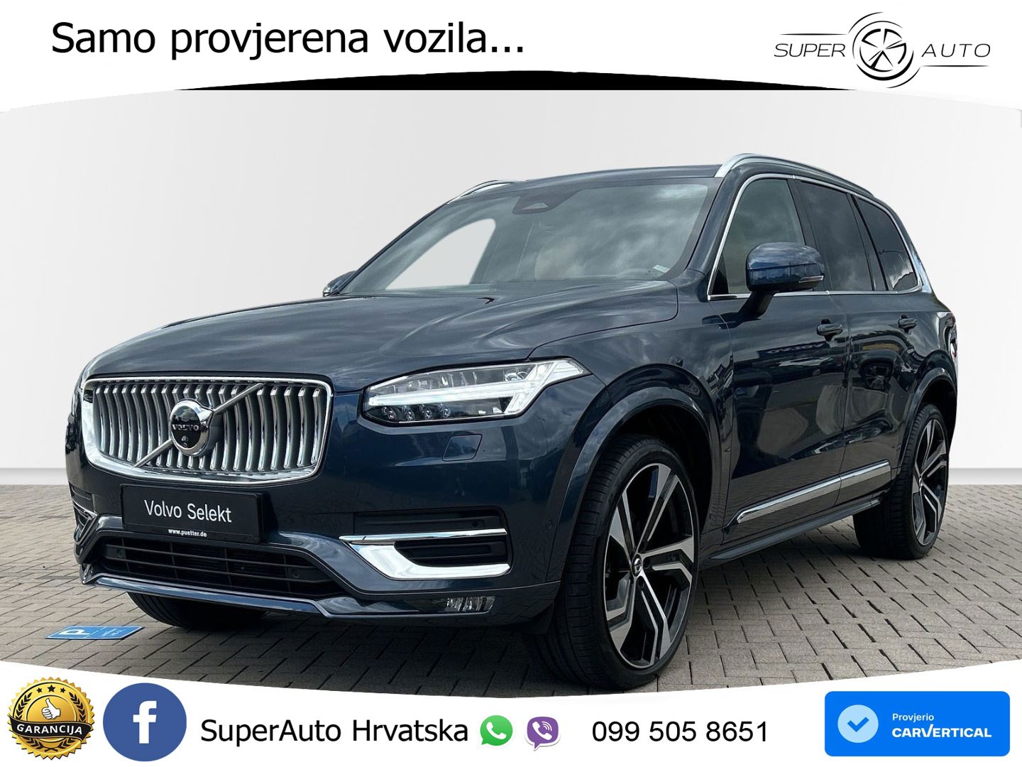 Volvo XC90 2.0 B5 Diesel AWD Automatic ZRAČNI+ACC+GR SJED+360+PANO