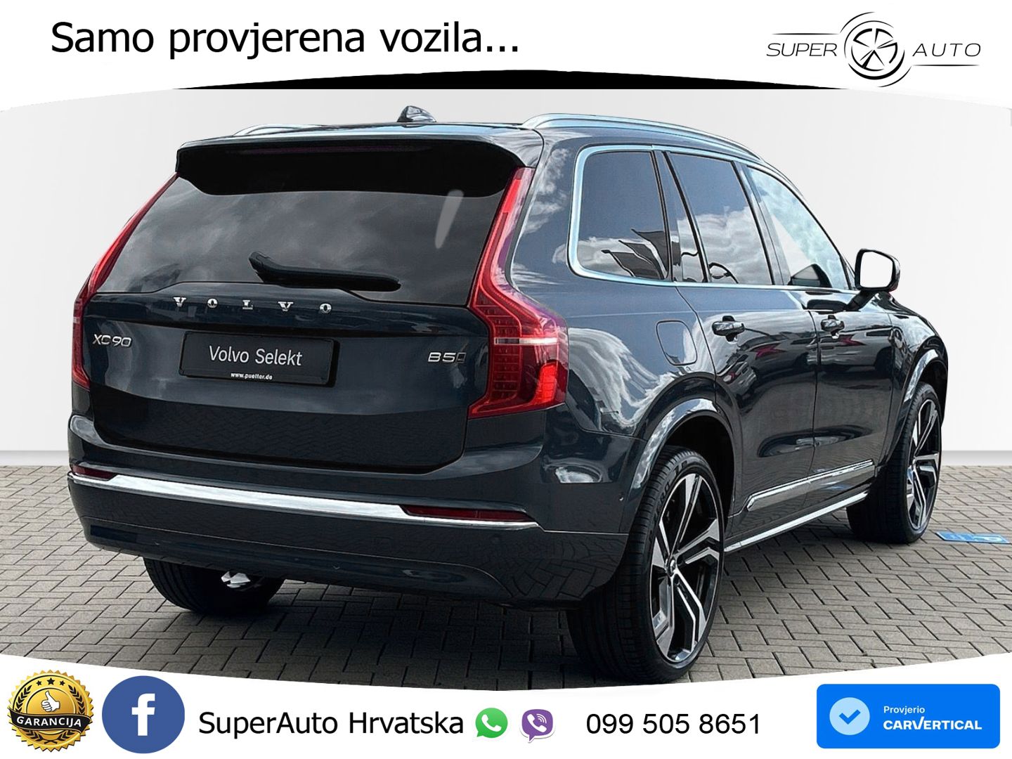 Volvo XC90 2.0 B5 Diesel AWD Automatic ZRAČNI+ACC+GR SJED+360+PANO