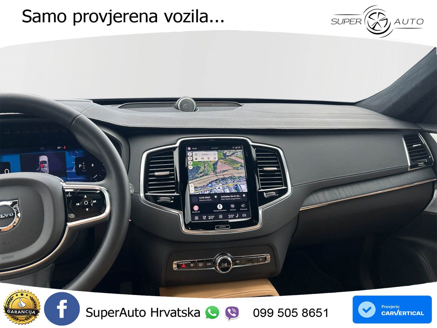 Volvo XC90 2.0 B5 Diesel AWD Automatic ZRAČNI+ACC+GR SJED+360+PANO