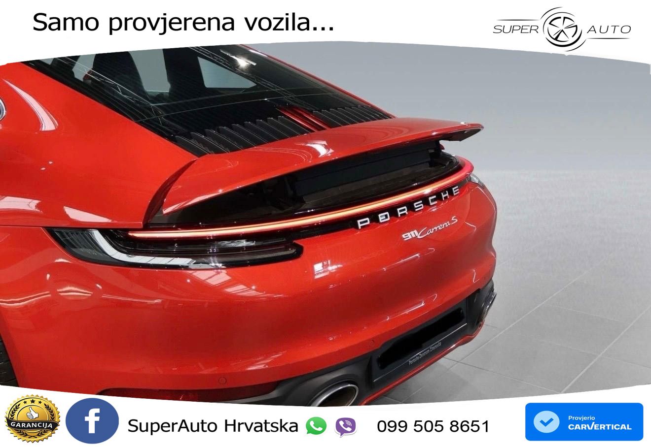 Porsche 911 Carrera S 3.0 (450 KS) PDK LED+GR SJED+ACC