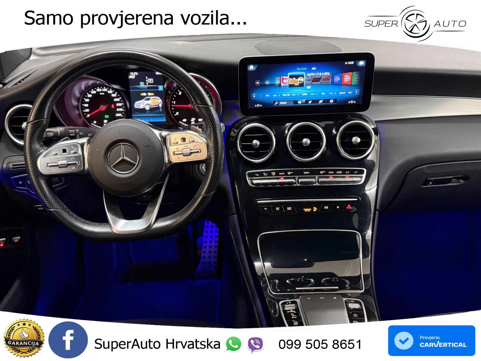 Mercedes GLC 300d (245 KS) 4MATIC G-TRONIC AMG LED+GR SJED+ACC