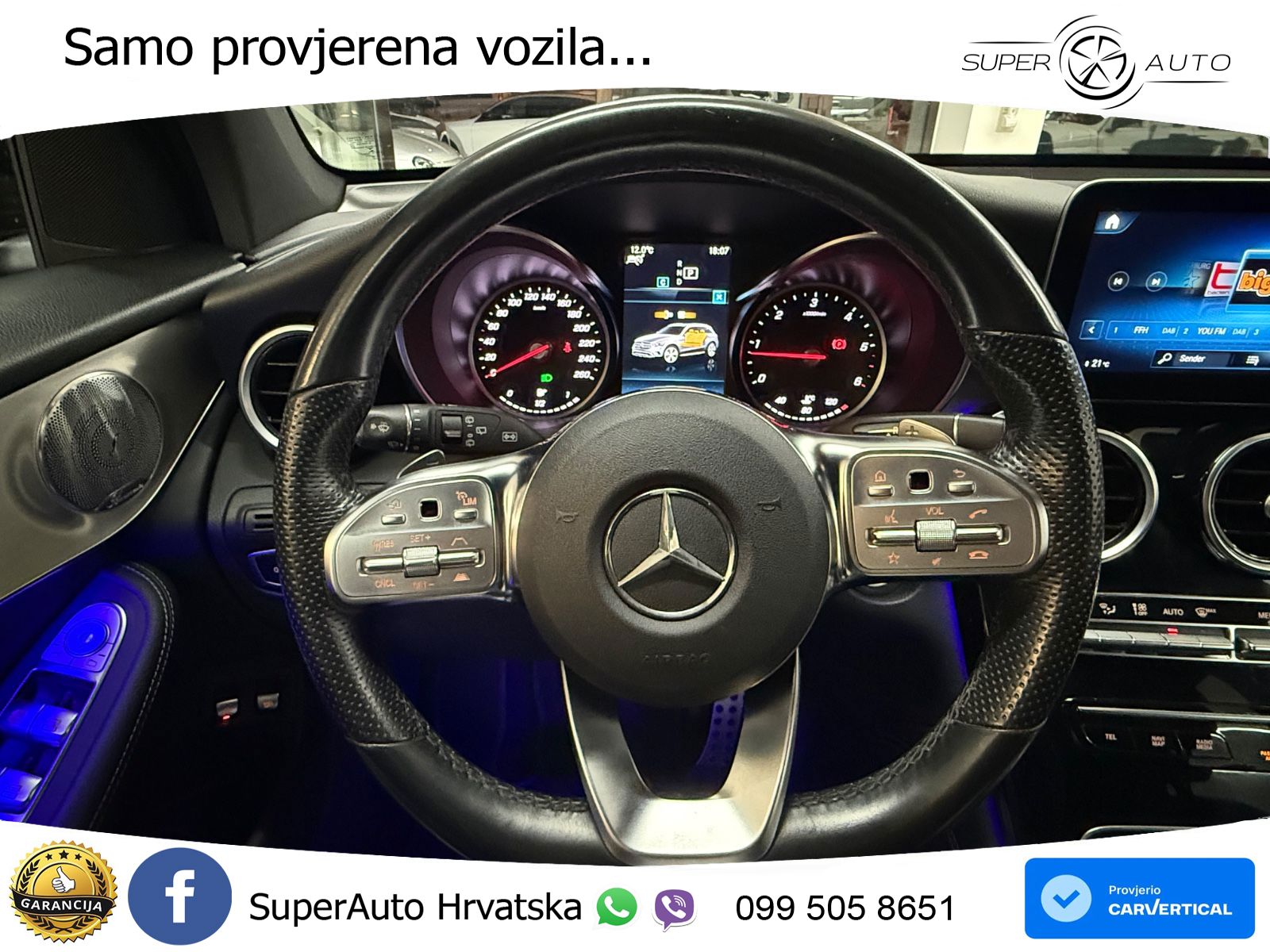 Mercedes GLC 300d (245 KS) 4MATIC G-TRONIC AMG LED+GR SJED+ACC