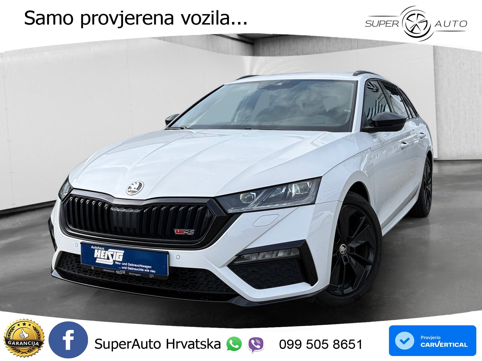 Škoda Octavia Combi RS 2.0 TDI (200 KS) DSG LED+GR SJED+ACC