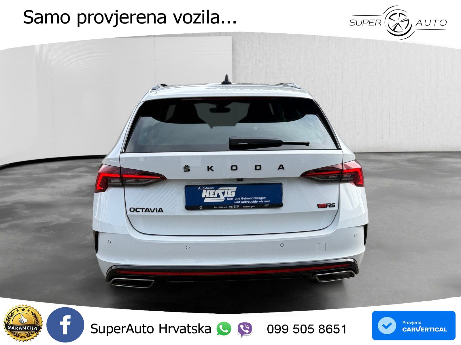 Škoda Octavia Combi RS 2.0 TDI (200 KS) DSG LED+GR SJED+ACC